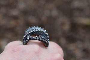 Diamond Tentacle Sculpture Ring II