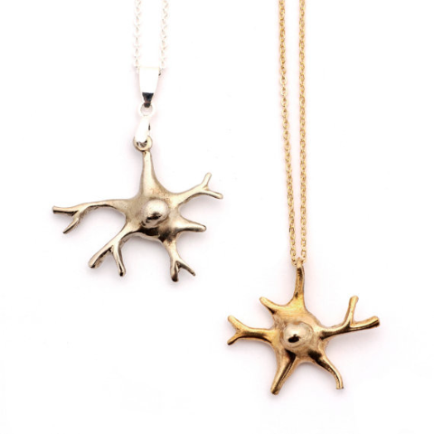 Bronze Glial Cell Necklace
