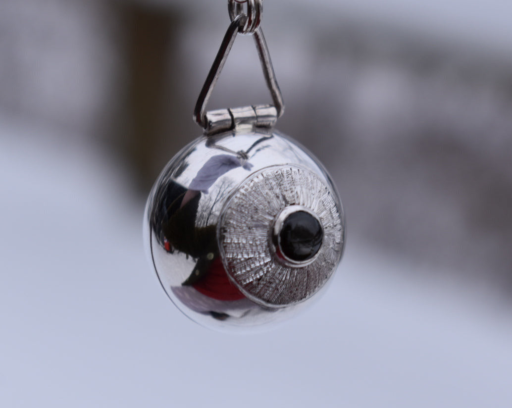 Anatomical Eyeball Locket - Peggy Skemp Jewelry
