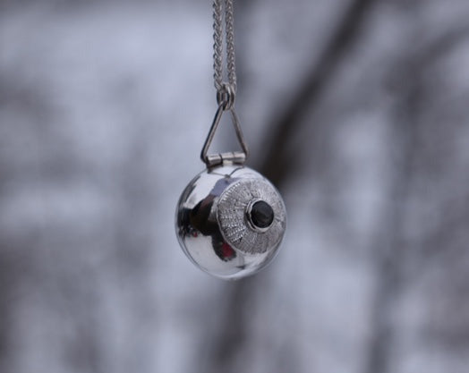 Anatomical Eyeball Locket - Peggy Skemp Jewelry