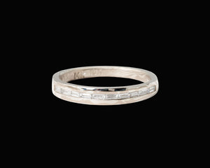 Lavinia Ring with Diamond Baguettes