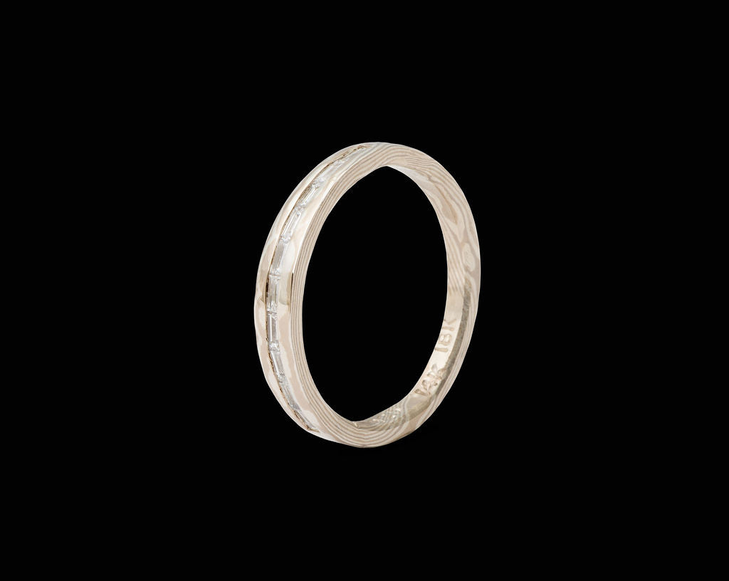Lavinia Ring with Diamond Baguettes