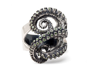 Diamond Tentacle Sculpture Ring II