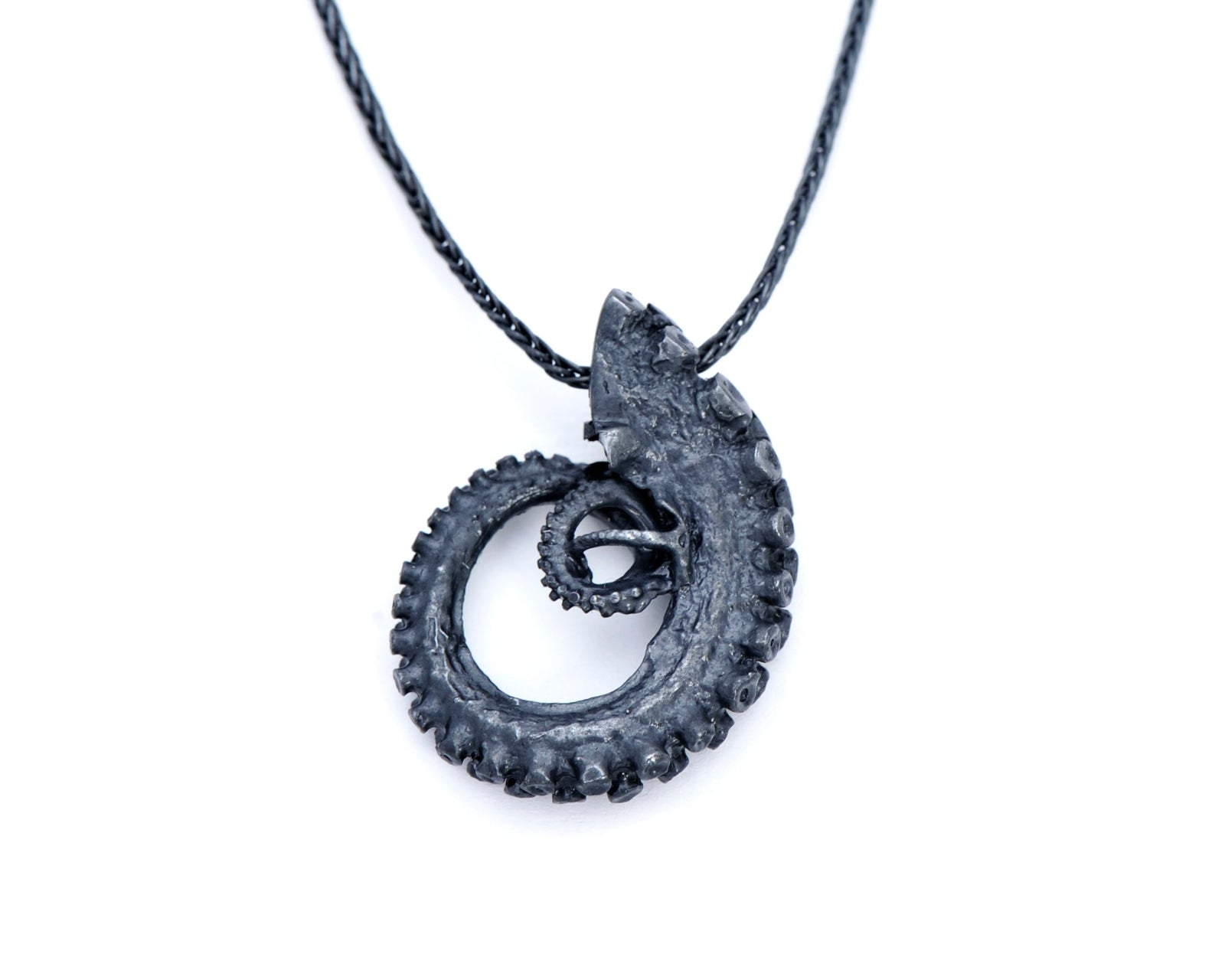 Large  Silver Tentacle Necklace