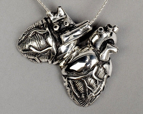 Anatomical heart pendant discount necklace