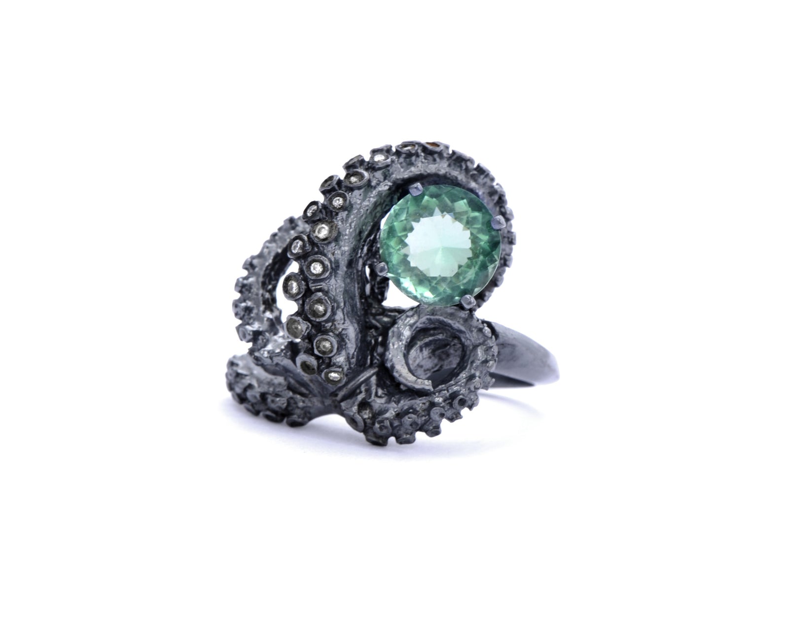 Fluorite Tentacle Ring
