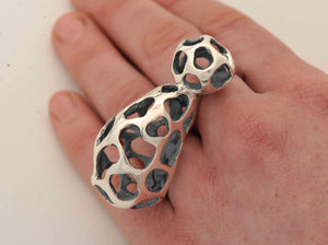 Lattice Stinkhorn 2-Finger Ring