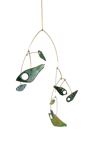 Large Mobile of Green Fish