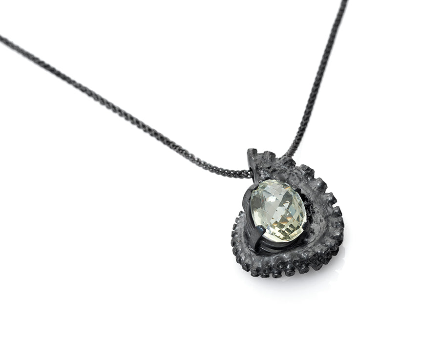 sillimanite tentacle necklace, tentacle, gemstone, tentacles, one of a kind, octopus necklace