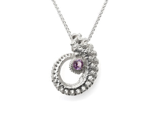 lavender scapolite tentacle necklace, scapolite, gemstone, collectible gem, flower cut, rare gem, gem collector, tentacle necklace, mermaid jewelry