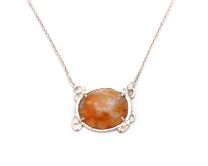 Agate Honeycomb Necklace