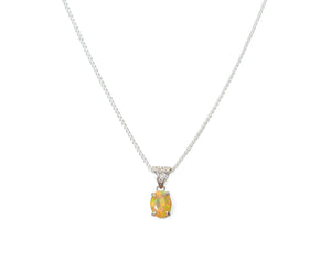 Honeycomb necklace, faceted opal, peggy skemp jewelry, welo opal,