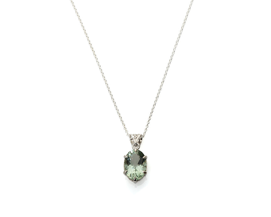 prasiolite honeycomb pendant, honeycomb necklace, hexagon, prasiolite, mint green gem, art jewelry, one of a kind, peggy skemp jewelry, gift, chemistry jewelry