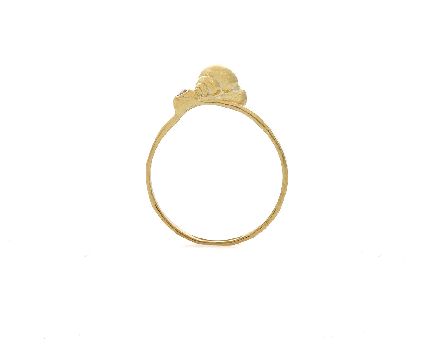 18ky Gold Shell Ring