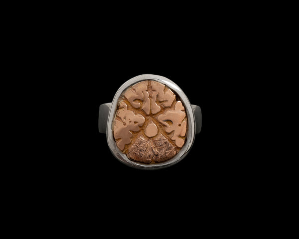 Brain Ring Anatomical Brain Cross Section Ring - Peggy Skemp Jewelry