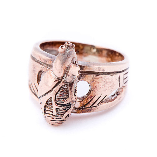 Carnation Silver Claddagh Ring