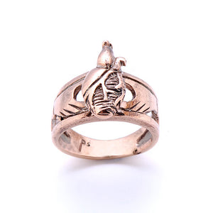 Carnation Silver Claddagh Ring