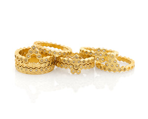 Honeycomb 3mm Stacking Ring