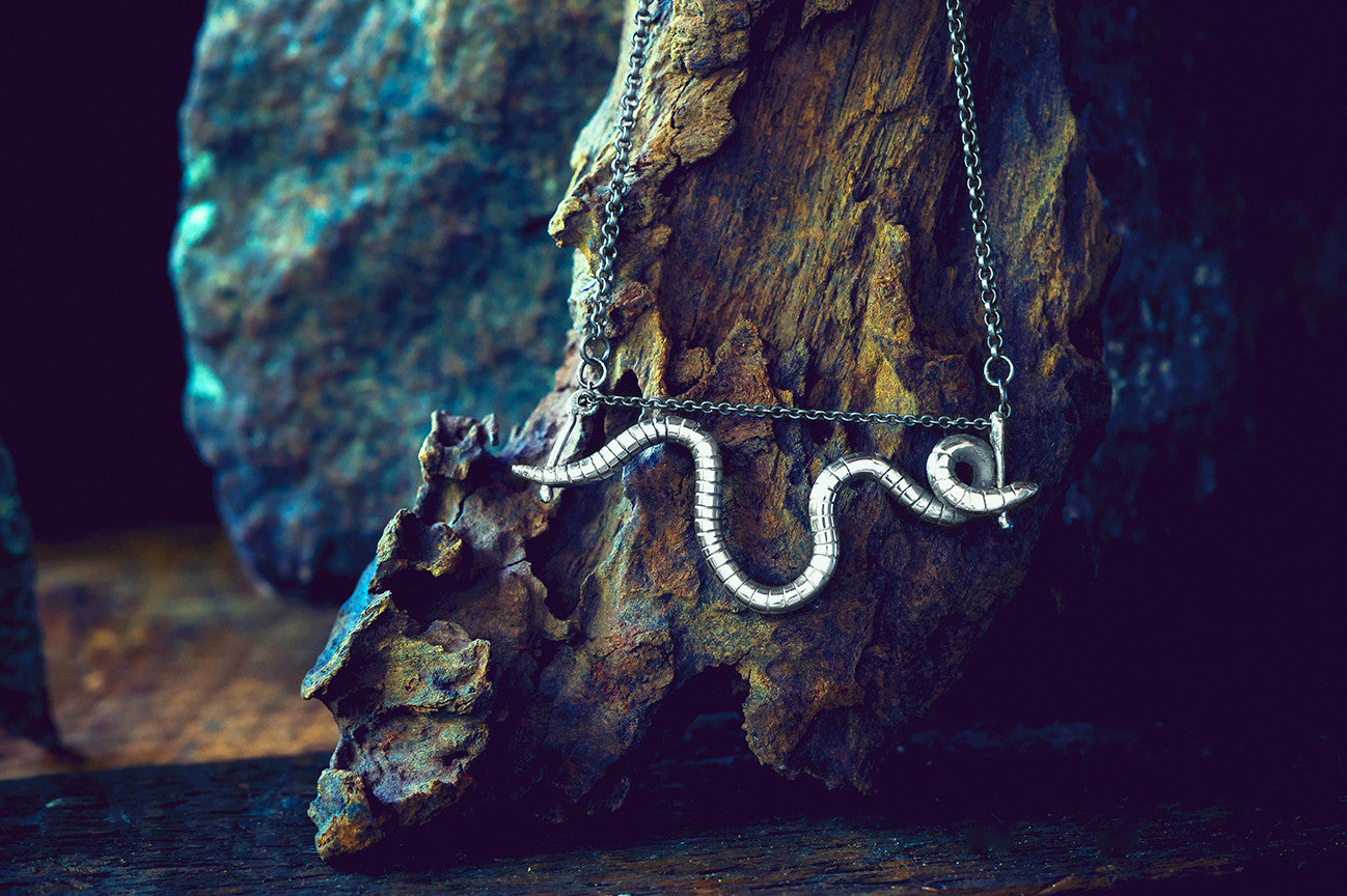 Floating Nightcrawler Necklace