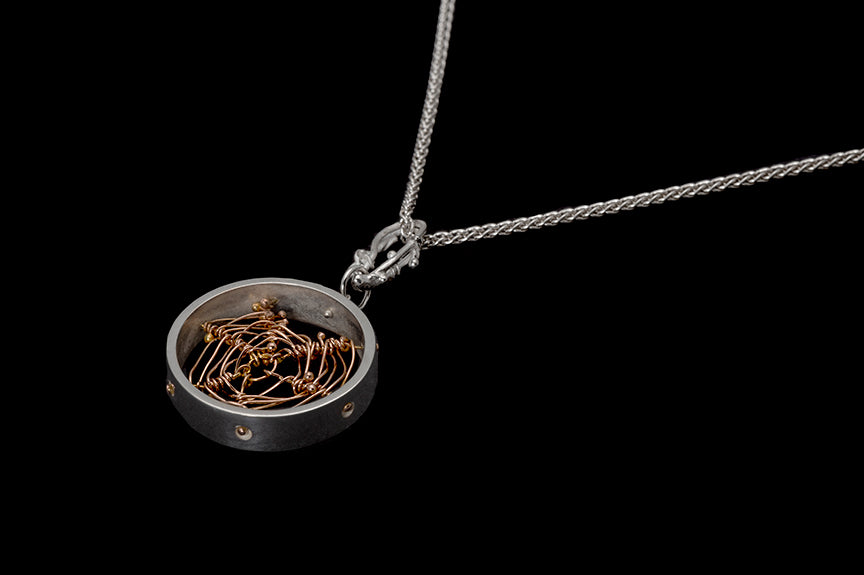 Small Rose Gold Orbweaver Circle