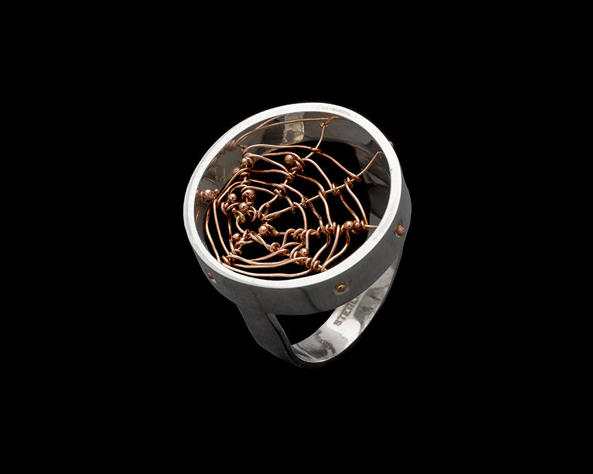 Rosegold Orbweaver Ring