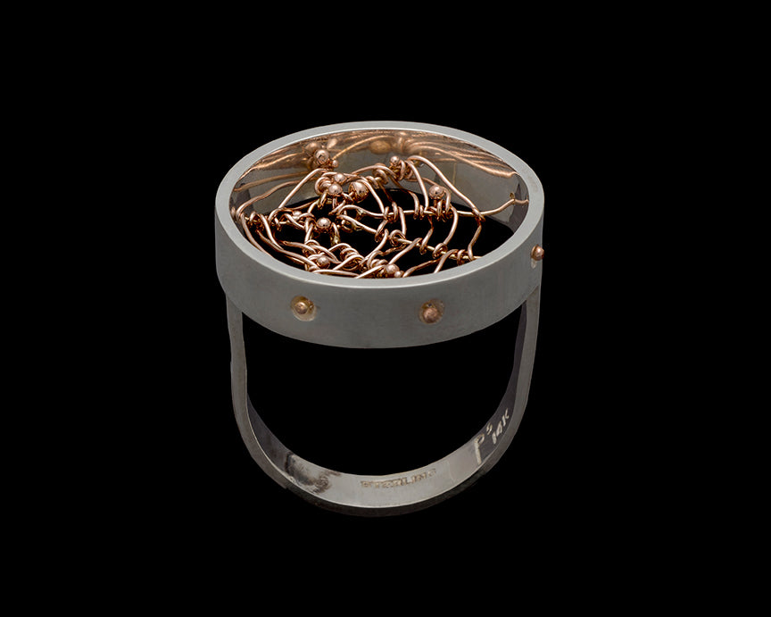 Rosegold Orbweaver Ring
