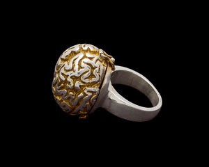 Gilded Brain Ring