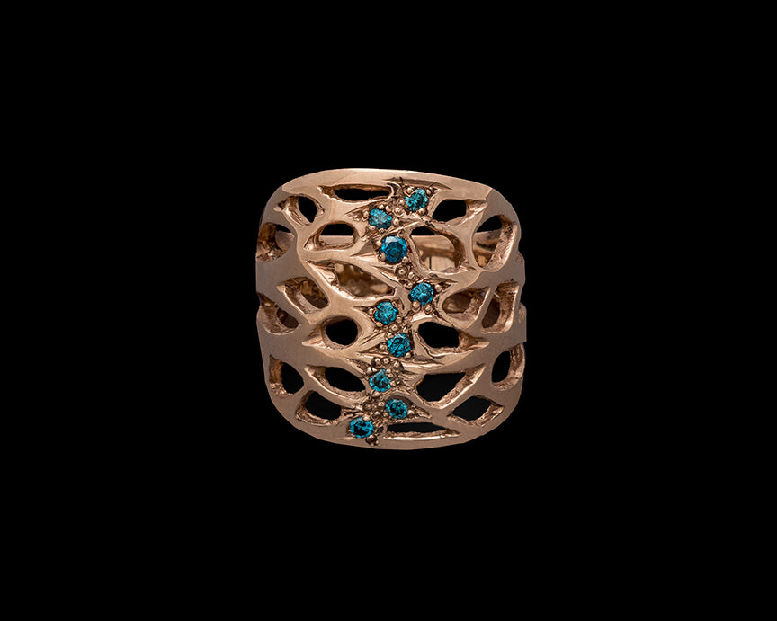 Golden Branch Ring