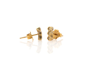 Honeycomb Tiny Hex Bar Earring