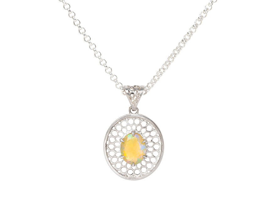 Opal Honeycomb Medallion