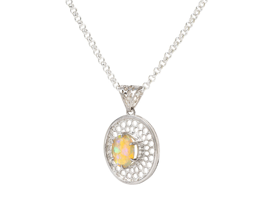 Opal Honeycomb Medallion