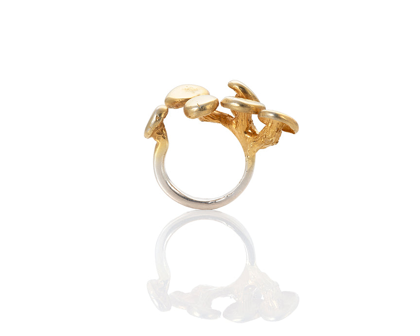 Golden oyster mushroom ring by peggy skemp