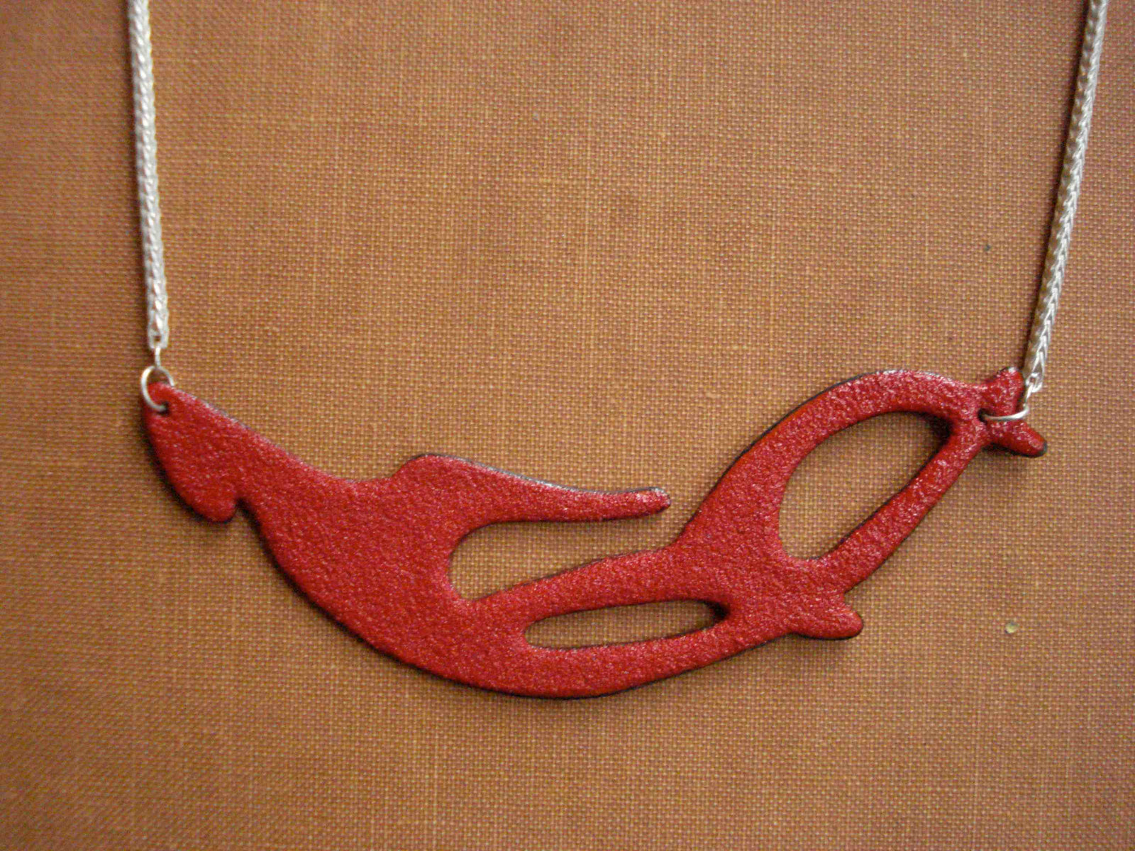 Red Hook and Anchor Necklace