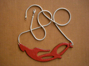 Red Hook and Anchor Necklace