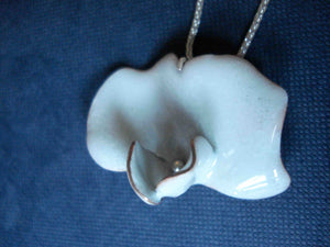 White Pea Flower Necklace